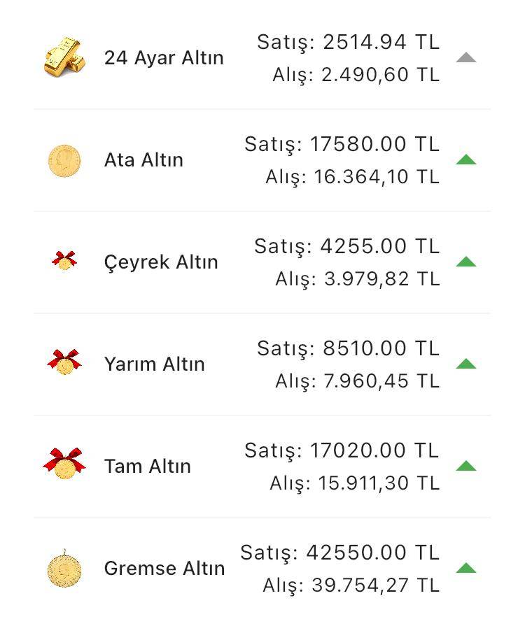 Konya’da altın fiyatları ve güncel döviz kurları I 08 Temmuz 2024 10